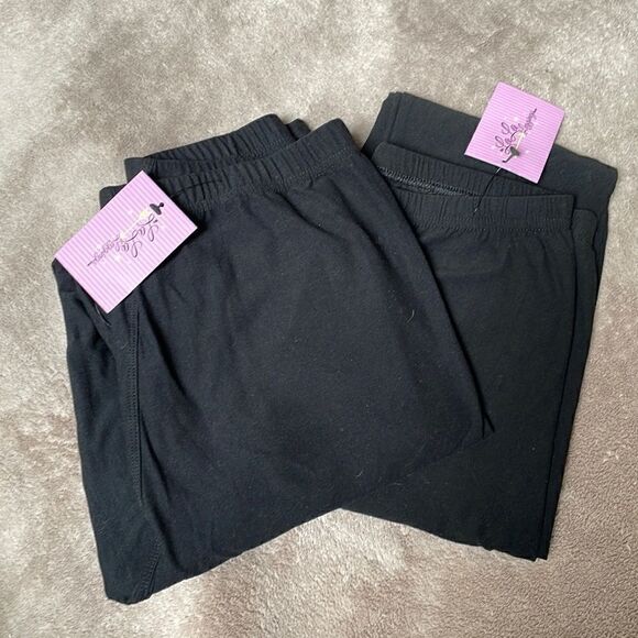 2 Pairs Black LaLa Leggings - Picture 1 of 3
